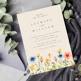 Invitación a la boda de Wildflower Boho Garden