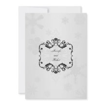 Invitación a la boda de Winter Wonderland