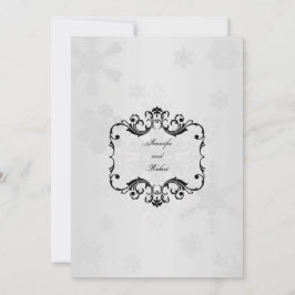 Invitación a la boda de Winter Wonderland