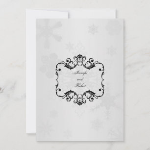 Invitación a la boda de Winter Wonderland