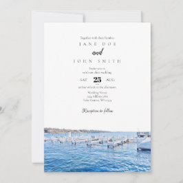 Invitación a la boda de Wisconsin en el lago Gineb