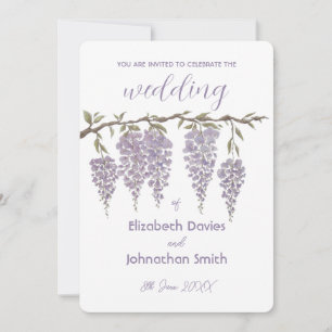 Invitación a la boda de Wisteria
