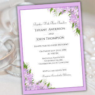 Invitación a la boda de Wisteria
