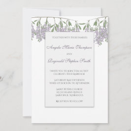 Invitación a la boda de Wisteria pintada