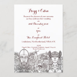 Invitación a la boda de Woden y Fríge