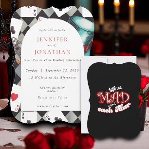 Invitación a la boda de Wonderland Whimsy