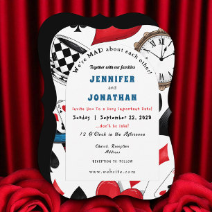 Invitación a la boda de Wonderland Whimsy