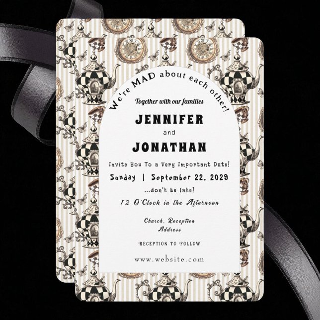 Invitación a la boda de Wonderland Whimsy (Subido por el creador)