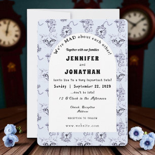 Invitación a la boda de Wonderland Whimsy