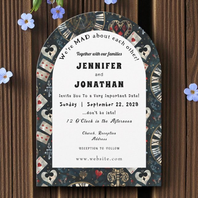 Invitación a la boda de Wonderland Whimsy (Subido por el creador)
