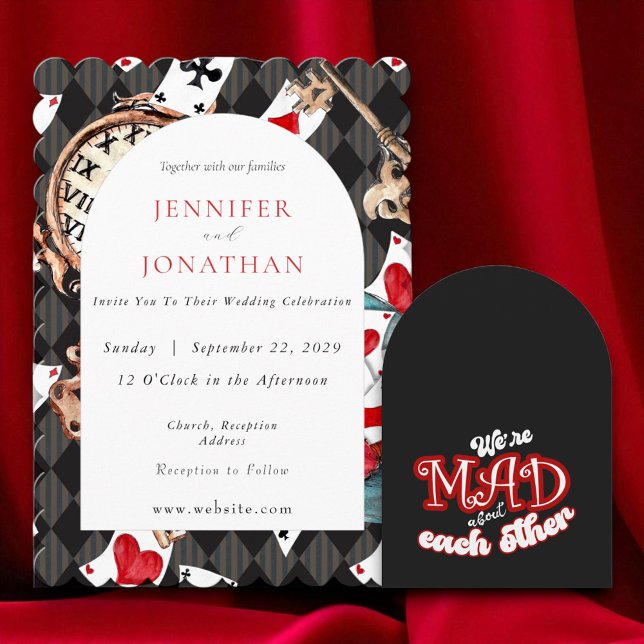 Invitación a la boda de Wonderland Whimsy (Subido por el creador)