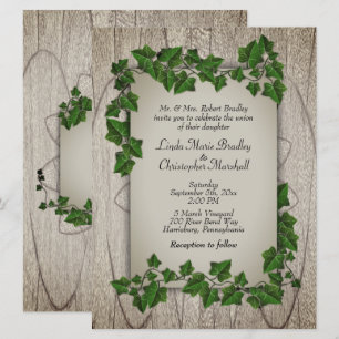 Invitación a la boda de Woodland