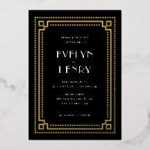 Invitación a la boda decorativa de borde