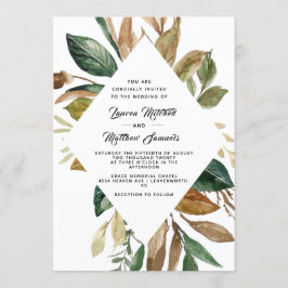 Invitación a la boda del algodón y la magnolia