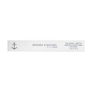 Invitación a la boda del Ancla Azul de la Marina N