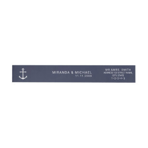 Invitación a la boda del Ancla Azul de la Marina N
