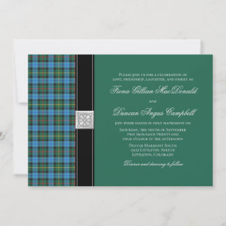 Invitación a la boda del antiguo Smith Green Tartá