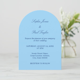 Invitación a la boda del Arco Azul de Cornflower