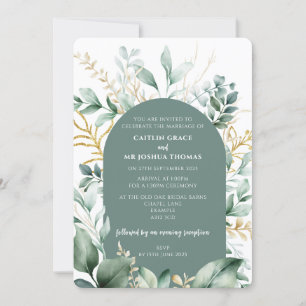 Invitación a la boda del Arco de Salto Floral