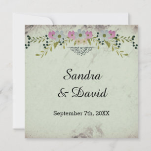 Invitación a la boda del arco floral