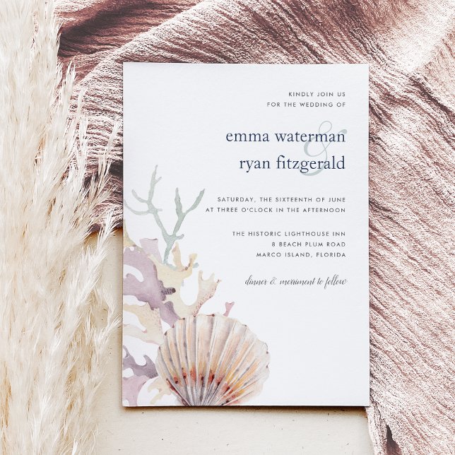 Invitación a la boda del arrecife de coral (Subido por el creador)