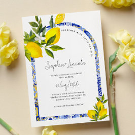 Invitación a la boda del Boho Arch del Mediterráne