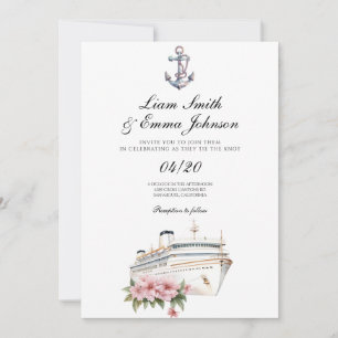 Invitación a la boda del buque de crucero