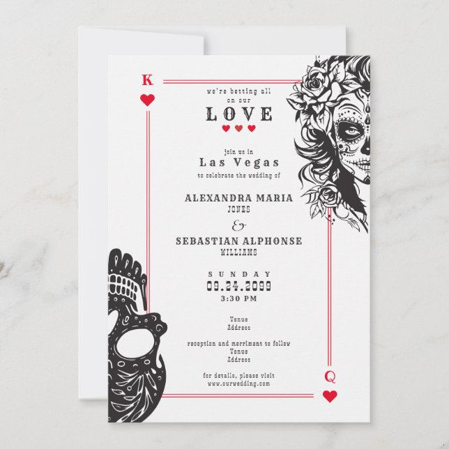 Invitación a la boda del Cajón de Azúcar para Tarj (Anverso)