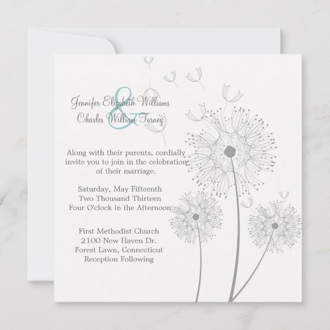 Invitación a la boda del candelabro blanco y gris (Anverso)