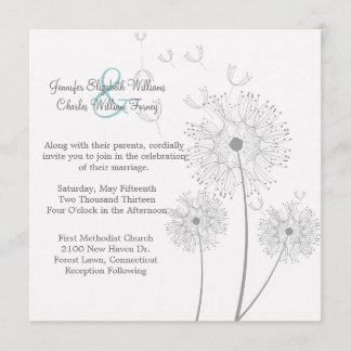Invitación a la boda del candelabro blanco y gris
