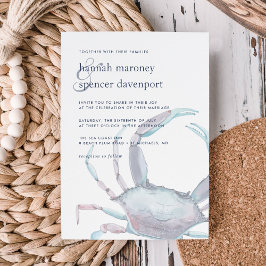 Invitación a la boda del cangrejo azul