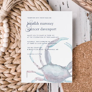 Invitación a la boda del cangrejo azul