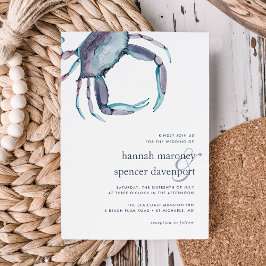 Invitación a la boda del cangrejo azul