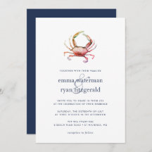 Invitación a la boda del cangrejo rojo
