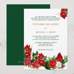 Invitación a la boda del cardenal de los Navidades