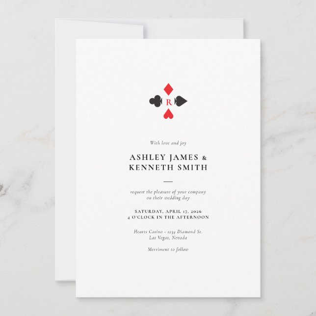 Invitación a la boda del Casino (Anverso)