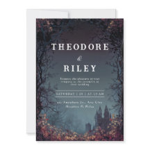 Invitación a la boda del castillo místico