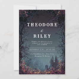 Invitación a la boda del castillo místico