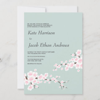 Invitación a la boda del cerezo en flor