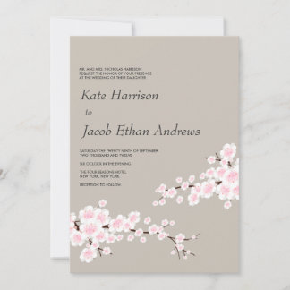 Invitación a la boda del cerezo en flor
