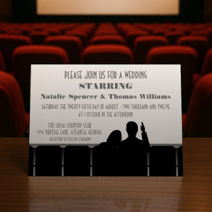Invitación a la boda del cine, gris
