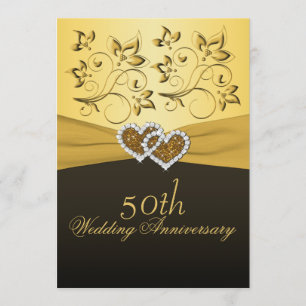 Invitación a la Boda del Corazón en 50 Aniversario