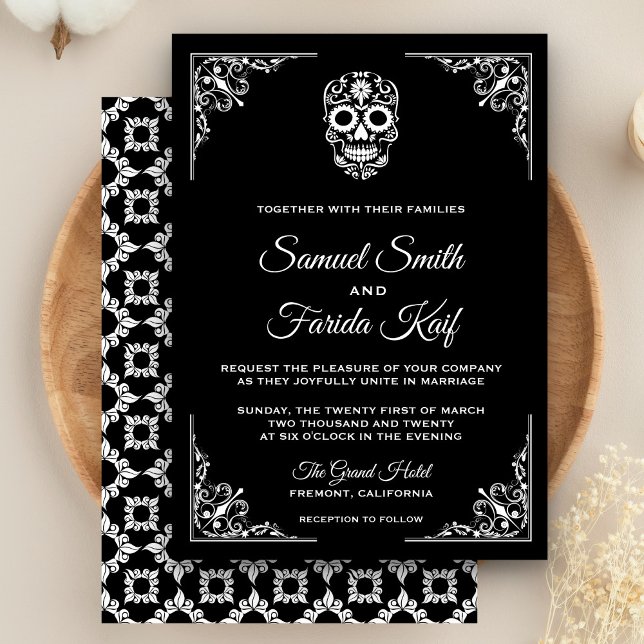 Invitación a la boda del Cráneo del Azúcar Blanco  (Subido por el creador)