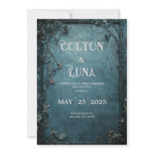 Invitación a la boda del crepúsculo encantado