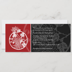 Invitación a la boda del crisantemo