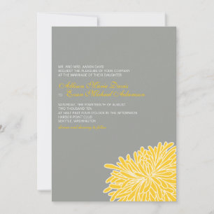Invitación a la boda del crisantemo
