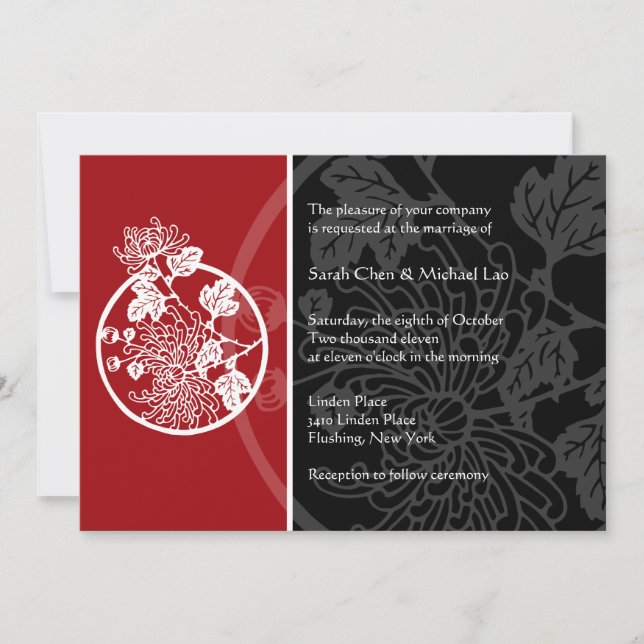 Invitación a la boda del crisantemo (Anverso)