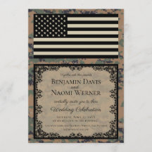 Invitación a la boda del Cuerpo de Marines