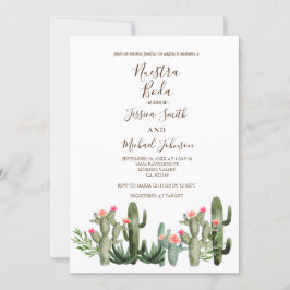 Invitación a la boda del desierto de Cactus