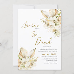 Invitación a la boda del desierto del Boho